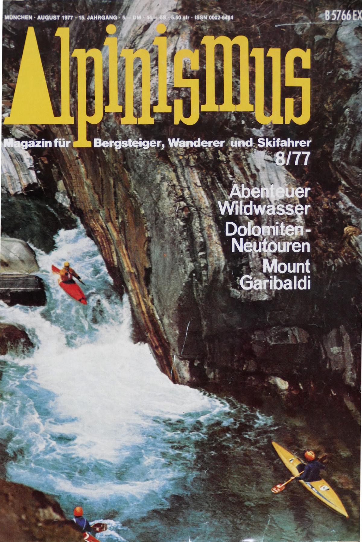 Alpinismus war das Leitmedium des Bergsports der 70er Jahre und kostete damals 5,- DM