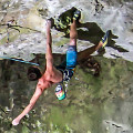 Moritz Welt klettert ´Der heilige Gral´ (Bild: Lars Decker)