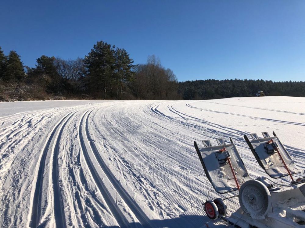 Optimale Bedingungen auf den Loipen in Hilzhofen am 14.02.2021 (Bild: Michael Märtl)