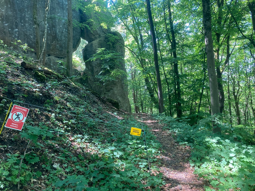 Plankenstein und Sonnwendsteine: Felssperrung aufgrund von Beweidung