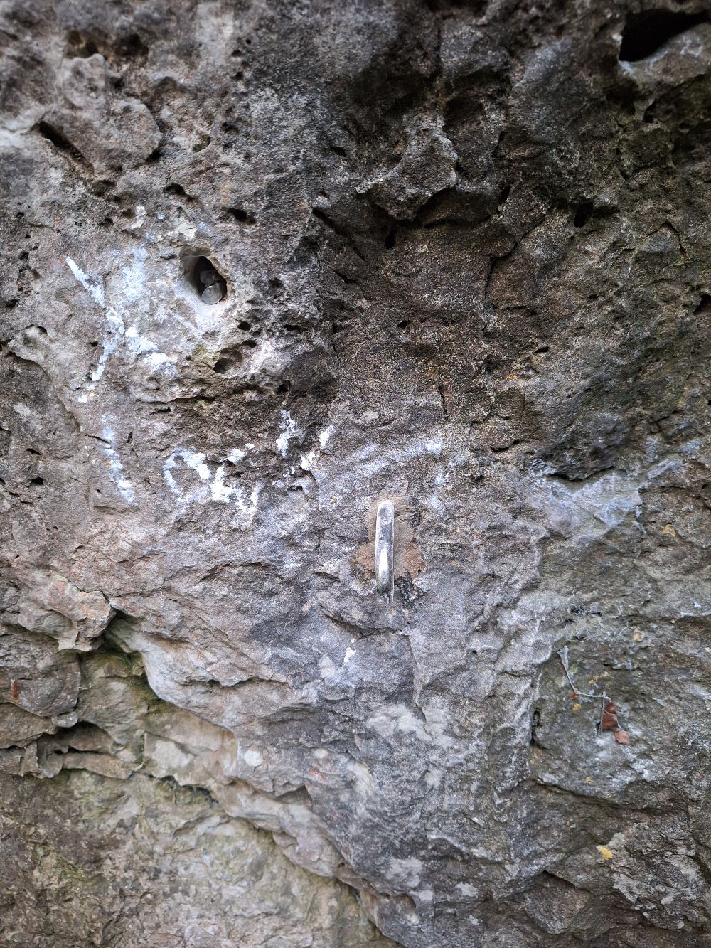 Ankatal Westwand: Lockere Zwischenhaken in Frankengold saniert