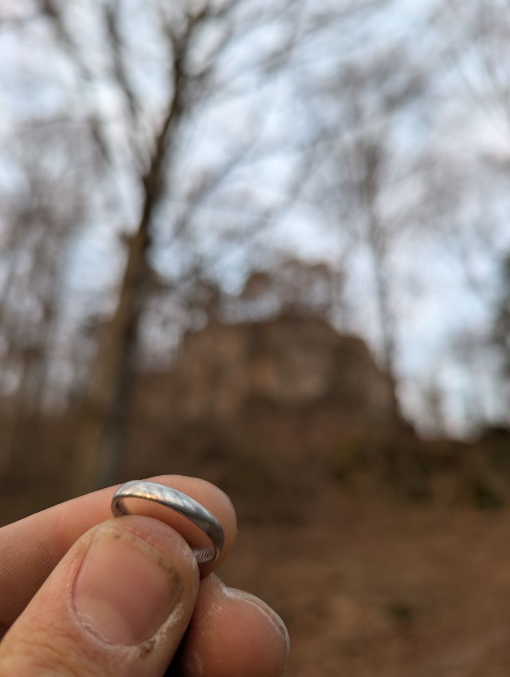 Ehering an der Breitenberg Südwand gefunden