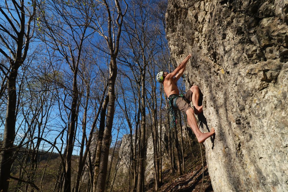 Wolfgang Wagner in ´Würgaureflex´ (7+) am Gewitterriss-Massiv