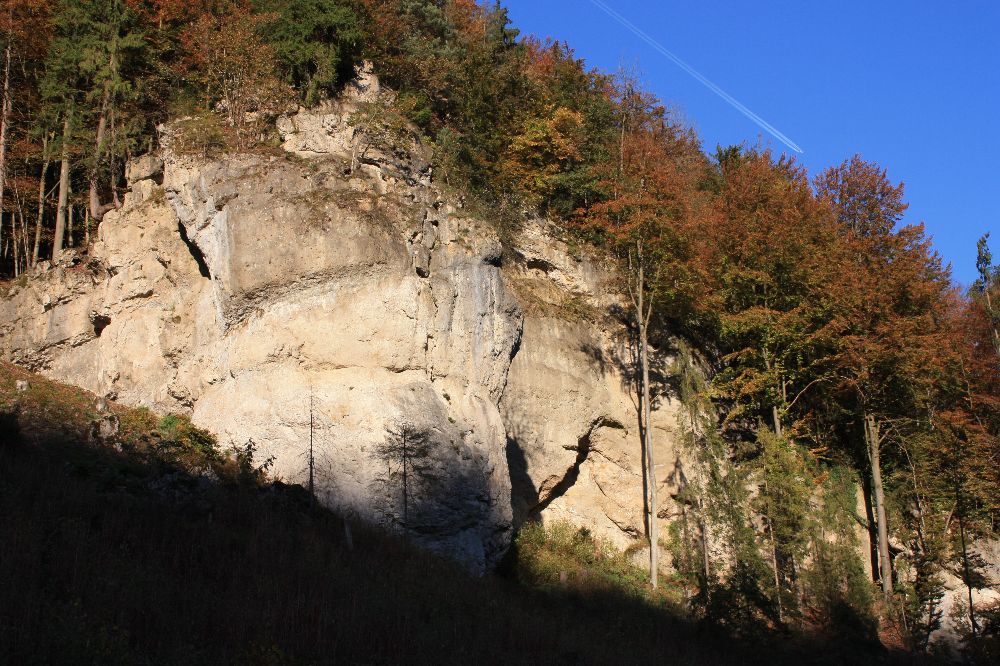 Die Hanni Kerschbaum Gedenkwand im Unteren Wiesenttal