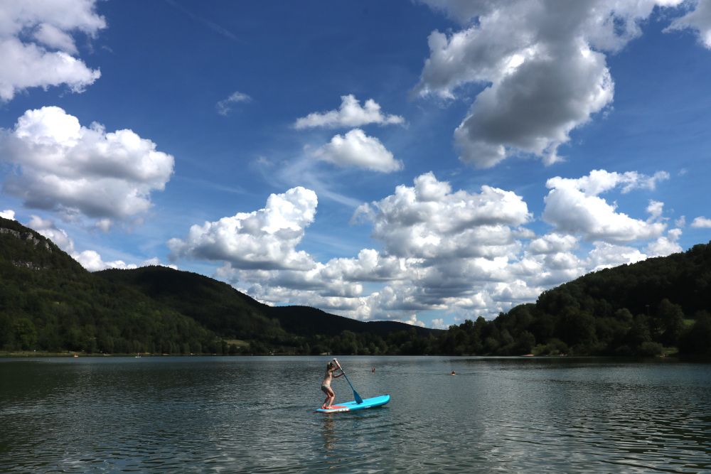 Der Happurger Stausee in der Hersbrucker Schweiz