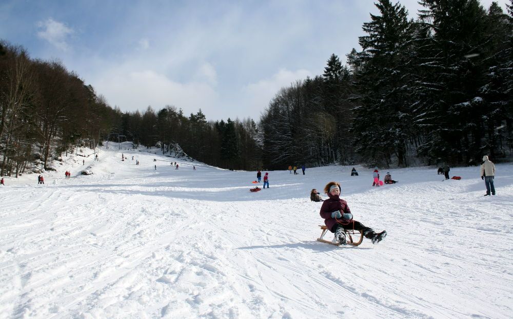 Rodeln am Spieser Skilift (Archivbild)