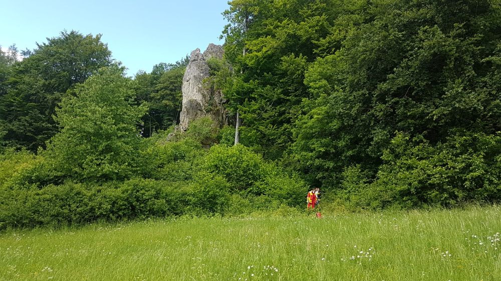 Kletterunfall an der Hohe Reute (Bild: Bergwacht Pottenstein)