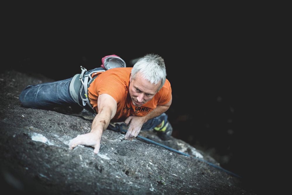 Manuel Welt in ´In letzter Minute´ (9) an der Bleisteinwand im Püttlachtal (Bild: Lars Decker)