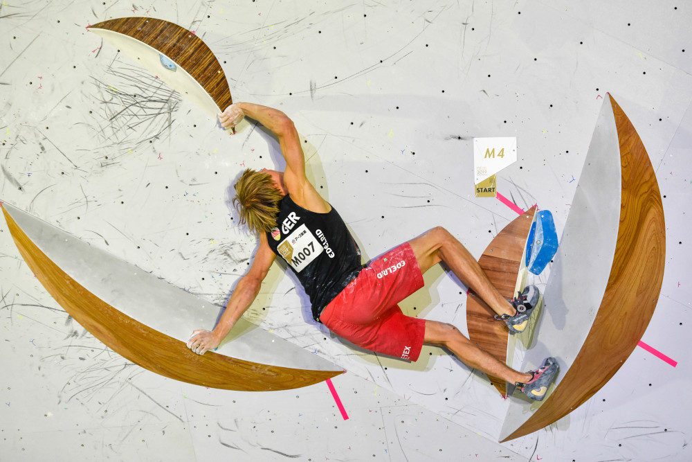 Alex Megos bei der WM im japanischen Hachioji (Bild: Jorgos Megos)