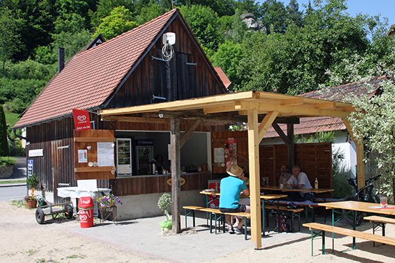 Seit dem Frühjahr geöffnet: Der Kiosk 