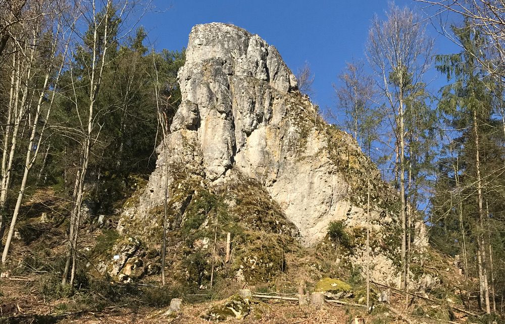 Auch der Ransbacher Block avanciert zum Winterziel (Bild: Bergwacht Amberg)