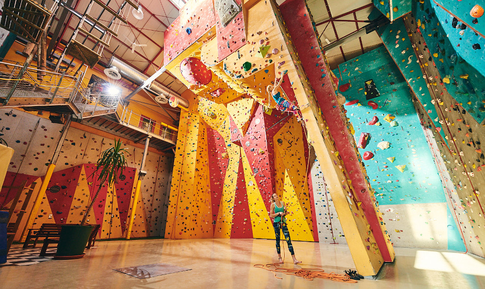 Die Kletterhalle Magnesia in Forchheim (Bild: Christian Seitz)