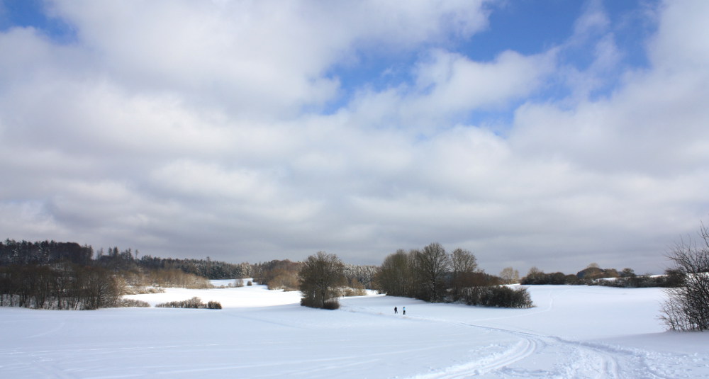 Blick auf die Große Gräfenberger Loipe