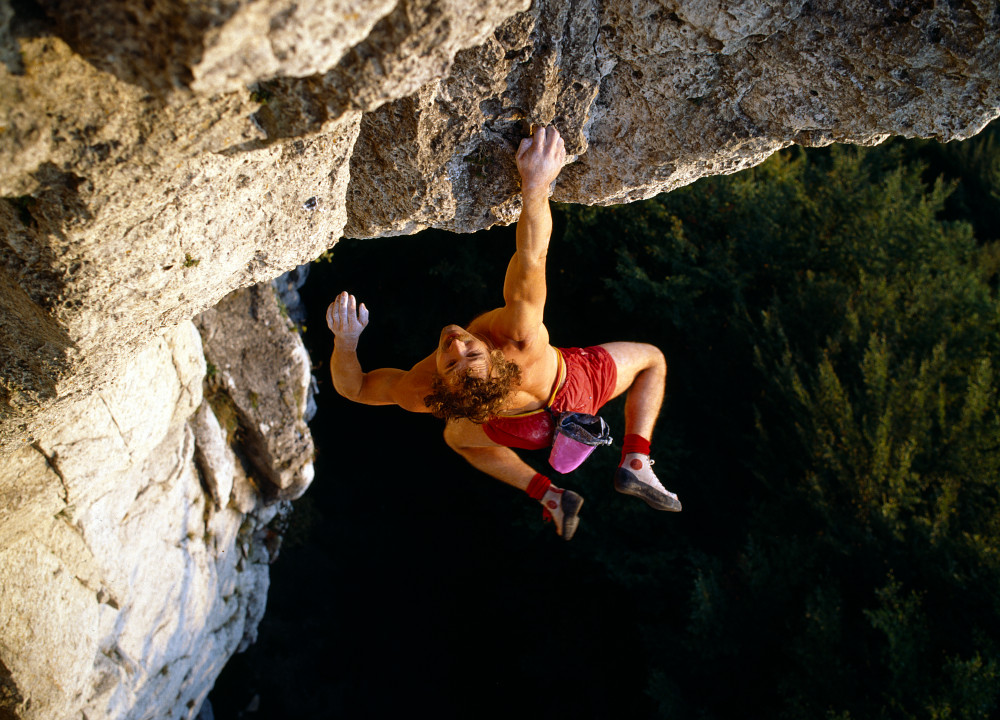 Freier geht’s nicht: Free solo im Devil´s Crack (Foto: Heinz Zak)