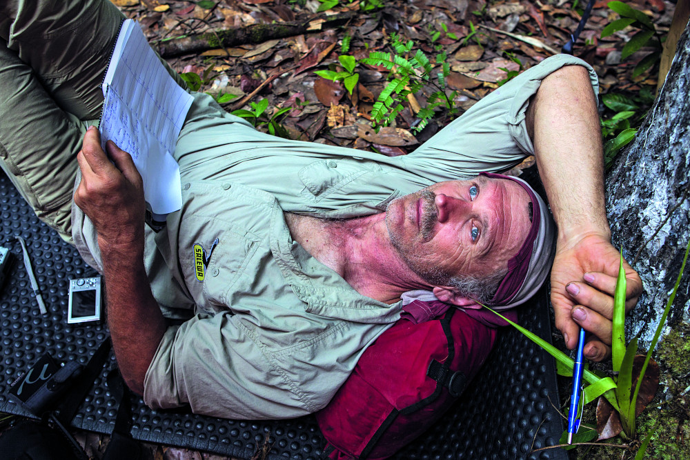 Die letzte Expedition: 2010, am Wandfuß des Roraima im Regenwald Guyanas (Foto: Klaus Fengler)