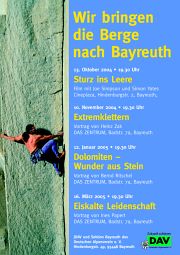 Vortragsreihe des DAV Bayreuth