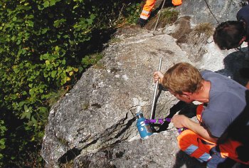 Der Sicherungstrupp bei der Arbeit