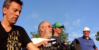 Das Filmteam: Jürgen Eichinger,  Florian Sutor, Wolfram Wittstock und Stefan Hartmann (v.l.)

