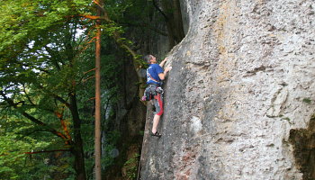 Jan Luft im Leitmeritzer Pfeiler an der Talseite des Stefansturms