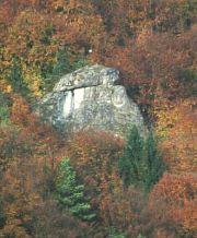 Der Gipfel des Sprungsteins im Hirschbachtal